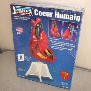 3/$77- sealed Lindberg Science Kits Human Heart model kit No.71309 Skill Lvl2